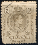 Spain - 1920 - Alfonso XIII - 2 CTS - Brown - King - Edifil 289, Scott 297 - 1